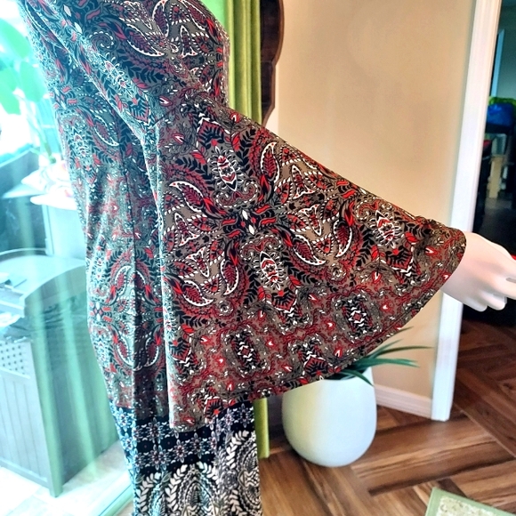 Tamera Bolero Slipover Dress with Bell Sleeves. - Picture 4 of 16